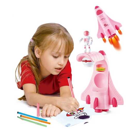 6288/SPACE AIRCRAFT PROJECTION - DRAWING MACHINE PLAY SET FOR 3+ AGES