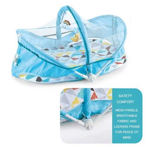 6566/BABY BED - CONVENIENT FOLDING BABY  BED 
 TAKE THE COMFORT AND SECURITY OF HOME WHEREVER YOU GO