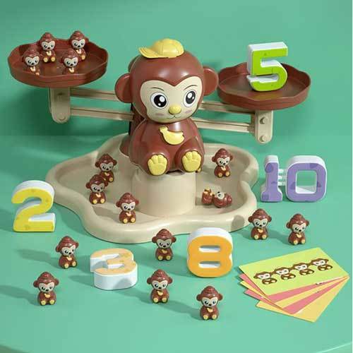 VS0213/ Monkey Math Balance - Build up your
little one's math skills with this 🐒 Monkey Math
Balance Toy with Voice! Crafted with food-grade material

+6