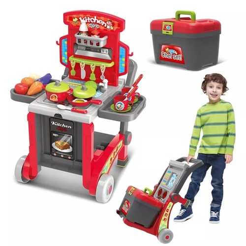 LITTLE CHEF/008-930/VS0748 - 3IN1 KITCHEN FOR 3+ AGES