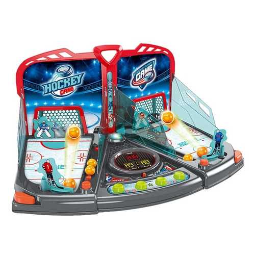 HOCKEY PLAY SET-ZY2007B - REAL ACTION HOCKEY GAME SET *SEVEN COLOR *REAL GAME SOUND! *GAME TIME SETTING! *GAME DIFFICULTY SETTING! FOR 3+ AGES