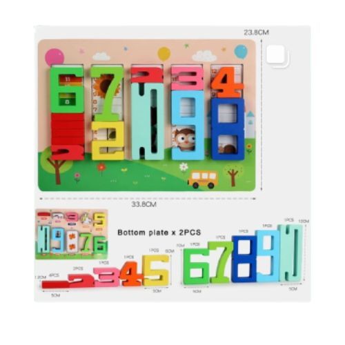 NUMBER BLOCKS-VWY492 - Develop the ability of independence,openness and innovation. 
 Right patterns,bright colors,safety and environmental protection,large particles. 
 For 3+ ages