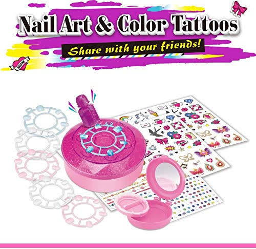 NAIL ART-VS0166 - Nail Art  & Color tattoos 
 Share with your friends! 
 12 sets of Fingernails 
 Create fabulous nail 
 For 3+ ages