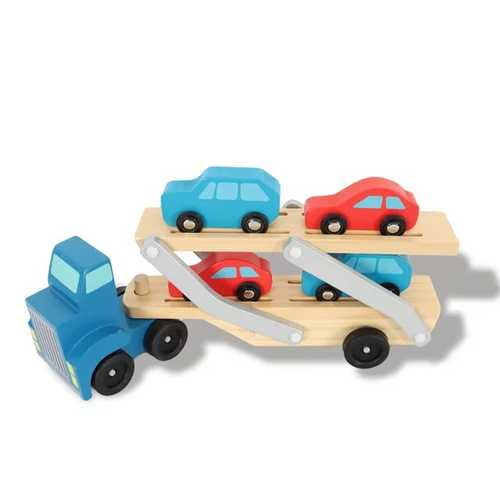 TRANSPORTER TRUCK/VWY485 - WE PLAY WE LEARN! 
 WOODEN TOYS 
 FOR 3+ AGES