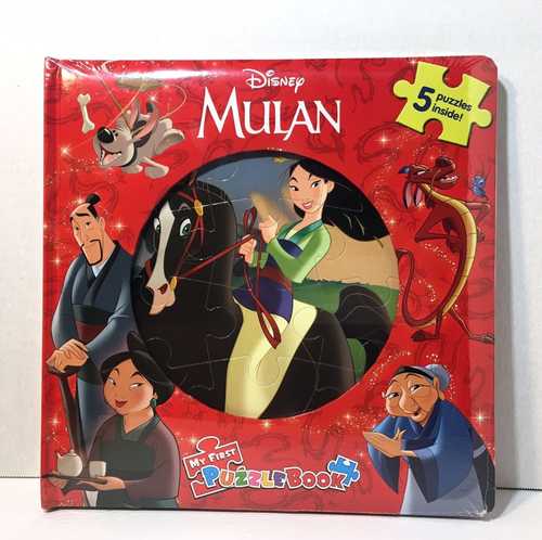 DISNEY MULAN PUZZLE/2764350864 - My first puzzle book Put together all five puzzles! Use the image beneath each puzzle as your guide while you assemble the puzzle pieces alongside your book.Then,read the stories to bring each scene to life. 
 5 puzzles inside 
 For 3 years and up