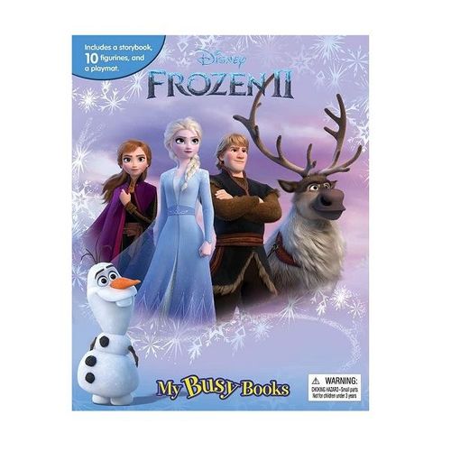 DISNEY FROZEN BOOK/2764349254 - My busy book ,includes a storybook,10 figurines,and a playmat.
An engaging storybook and toy in one activivty kit! My busy books offer full-page illustarions,a story,10 figurines, and a playmat that bring the characters to life and ignite your childs imagination.
For 3 years and up