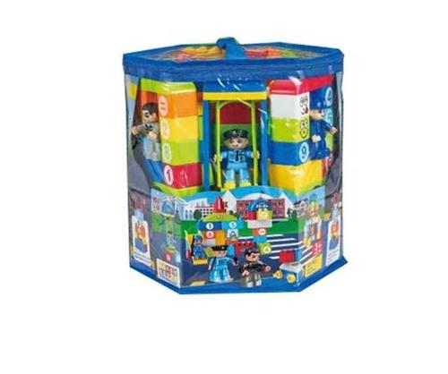 PUZZLE BLOCKS-VS0427 - Creative Toddler blocks toys storage bag big building blocks 100pcs gift ideas for kids . 
 For 3+ ages