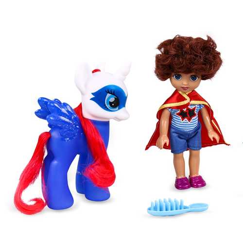 KABI GIRL/VS0129 - RIDING A PONY TO SAVE THE WORLD UNIVERSAL HERO 2 STYLES TO CHOOSE FROM FOR 3+ AGES
