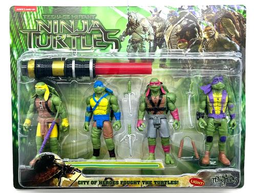 NINJA TURTLES-VS0012 - TMNT FIG 4 FOR 3+ AGES