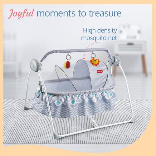 BABY CRADLE-6578 - ACCOMPANY THE BABY WITH HEALTHY GROWTH.AN IDEAL GIFT FOR ALL BABIES -AUDITORY DEVELOPMENT -TACTILE DEVELOPMENT -HAND EYE COORDINATED -VISION DEVELOPMENT FOR 0 MONTHS +0-24 MONTHS