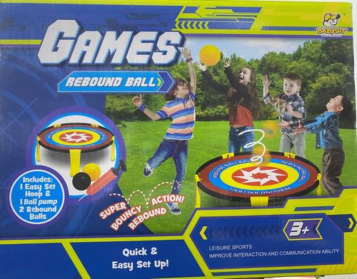 Games Rebound Ball-VS0693 - Little Tikes 3-in-1 Easy Score Rebound Games, Cloth Pad with Stretch Tech Fabric for Arcade, Tennis, and Basketball Games with Balls and Paddles  
 for Kids Ages 3-6