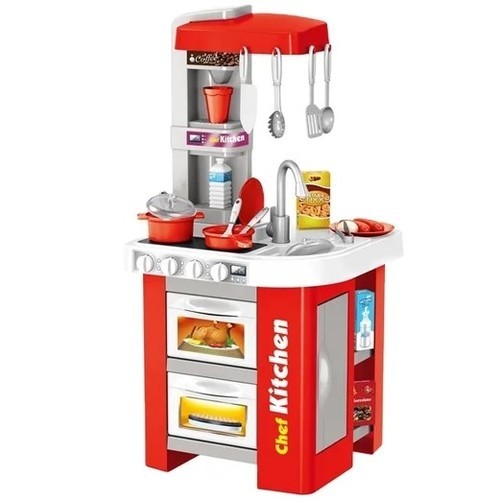 KITCHEN SET-VS1572 - TALENTED CHEF RED SMALL WITH LIGHT+ SOUND,WATERING FOR 3+ AGES