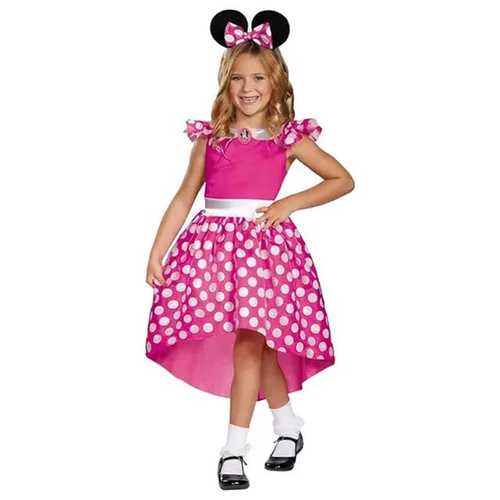 Monkiz - TODDLER PINK MINNIE MOUSE - TODDLER PINK MINNIE MOUSE CLASSIC  DRESS-UP  X-SMALL - 3-4 YEARS OLD SMALL-5-6 YERAS OLD