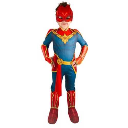 Monkiz - CAPTAIN MARVEL DELUXE - CAPTAIN MARVEL DELUXE DRESS UP 3-4 YEARS OLD 5-6 YEARS OLD