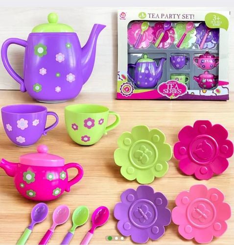 TEA SET-SK69A - PRESCHOOL PLAY SET  PLASTIC KITCHEN TOYS CHILD TEA SET FOR 3+ AGES
