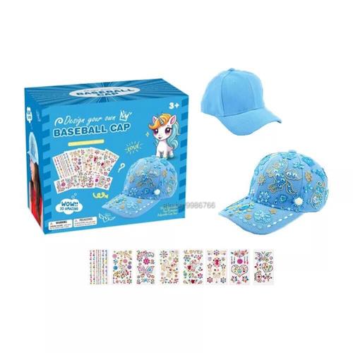 JEWELRY SET-11653 - NIGIFTER GIFTS FOR GIRLS DICORATE YOUR OWN BASEBALL CAP. CRAFTS GIFTS FOR 8 TO 12 YEARS OLD
