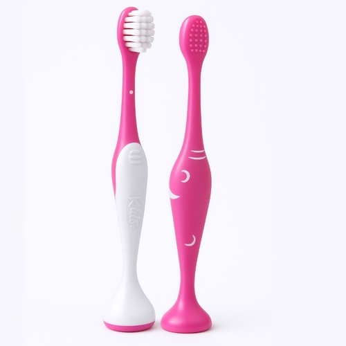 TOOTHBRUSH - About Kindee Toothbrush (1-6 Year old)
Kindee believes that outdoor 
play is essential to your children's development. They provide 100% 
natural and organic products that have been meticulously tested for 
their protection and nourishment. Bid bye-bye to what's buggin' your 
baby safely and gently with Kindee.

The Kindee Toothbrush cleans 
little teeth gently with extra-soft bristles perfect for ages 1-6. Its 
BPA-free design features an ergonomic handle for tiny hands and can even
 be sterilized in UV devices. Mama, make brushing stress-free with this 
colorful, safe toothbrush that protects both gums and smiles.