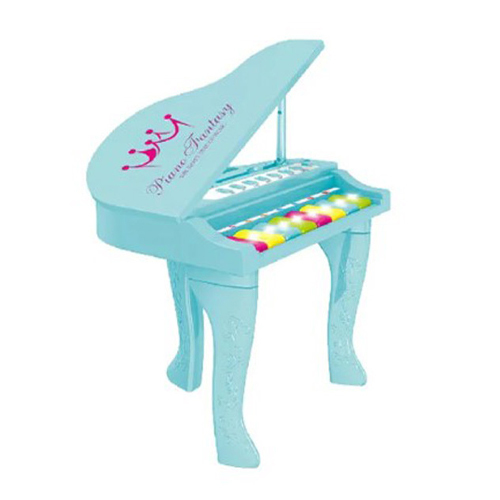 Monkiz - hy670-e-b/My Piano - Dual speaker stereo - 15 lights - 8 cartoon keys - multiple tones /rhythms - adjustable volume - teaching function Age : +3 years