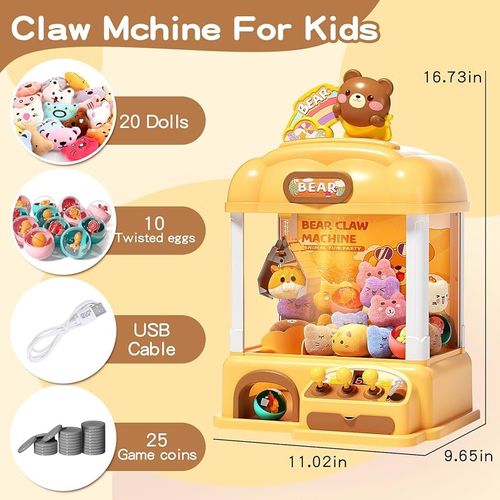 Funny Claw Machine-VS0797 - WARNING: 1) This product must be played under the direct supervision of an adult .It contains small parts and is not suitable for children under 3 years old to play 
 Don\