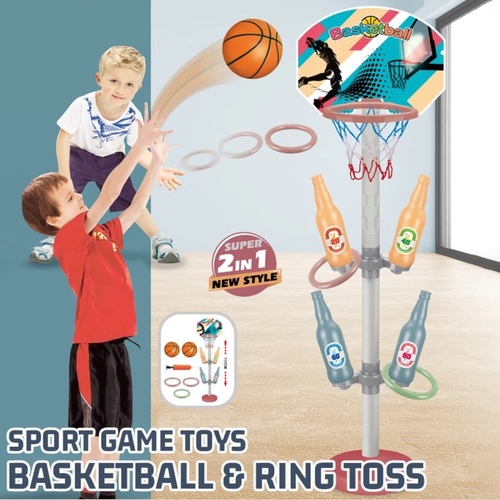 Basketball&Ring Toss-Vs0112 - Toss Game  
 Basketball and ring toss Sport World  
 26 pcs  Age 3+ and for all family