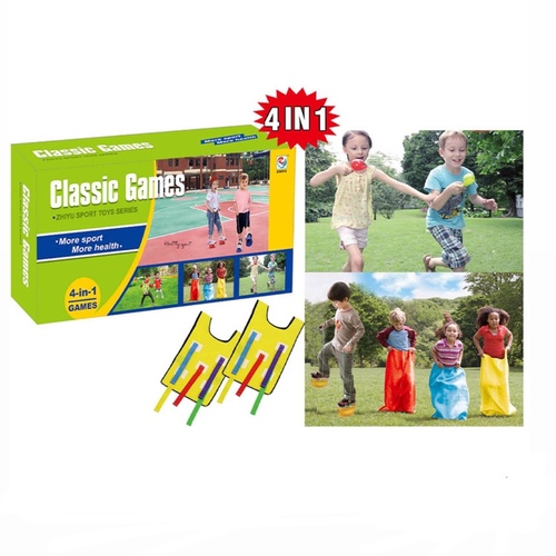 CLASSIC GAME-VS0241 - Classic Games More sports more healthBean Bags x4 Target x 1 Circle x8 Buckle x 8Vest x4 Tail x20
 Sacks x 4
 For 6+ ages