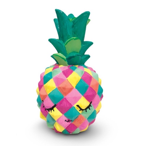 PAINTING PINEAPLE/SS-18-062 - Paint your own unique pineapple! 
 Contains: 1 pineapple plaster model,5 paints,1 brush,2 palettes 
 For 6+ ages