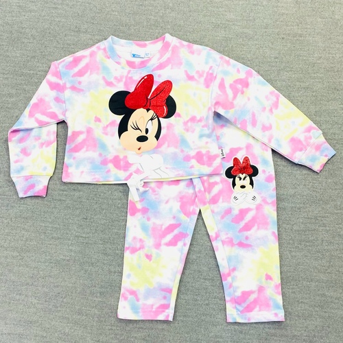 KIDS CLOTHES/HM22GMM-12 - MINNIE MOUSE KIDS GIRLS JOG SET