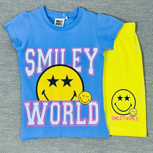 SMLY44/KIDS PAJAMA - SMILEY GIRLS SHORT SET