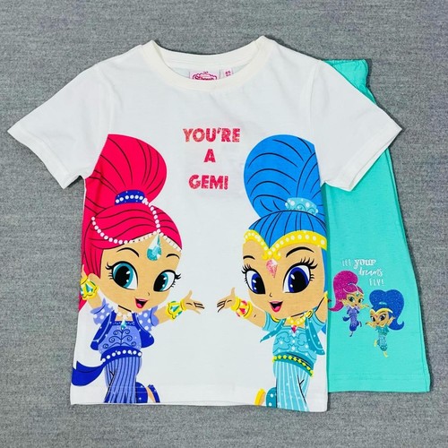 SHS65/KIDS PAJAMA - SHIMMER AND SHINE T-SHIRT AND SHORT