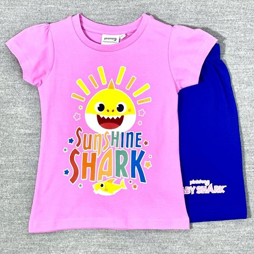 BBS70/KIDS PAJAMA - BABY SHARK GIRLS SHORT SET