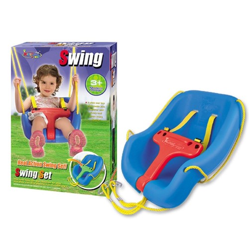 SWING SET-28881B - REAL ACTION SWING SET FOR 3+ AGES