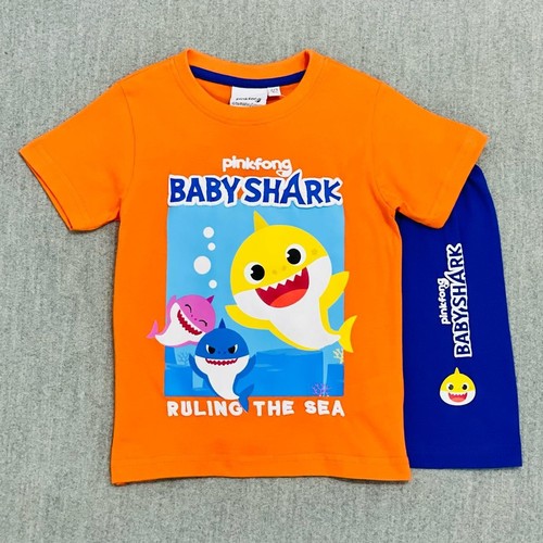 BBS5A/KIDS PAJAMA - BABY SHARK BOYS SHORT SET