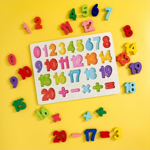 NUMBER PUZZLE-VWY511 - NUMBERS WOODEN ITEM FOR 3+ AGES