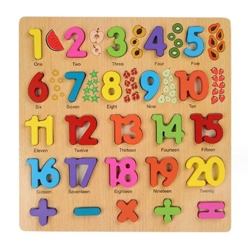 WOODEN NUMBERS-VWY577 - WOODEN NUMBERS FOR 3+ AGES