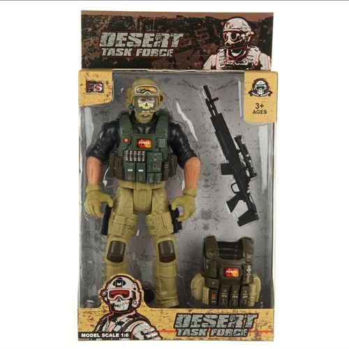 SOLDIER SET-VS0978 - DESERT TASK FORCE FOR 3+ AGES