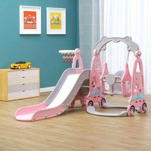 PLASTIC SLIDE AND SWING/UN-JT02-1 - PLASTIC SLIDE AND SWING SET 115*145*112CM