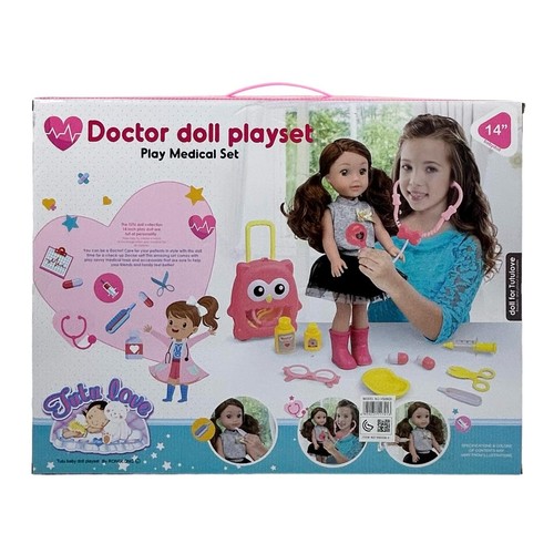 DOCTOR PLAYSET-VS0925 - DOCTOR DOLL PLAYSET
14 INCH DOLL SET 
FOR 3+ AGES