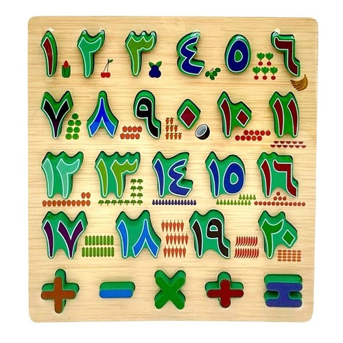 ARABIC NUMBERS/VWY574 - WOODEN ITEMS
FOR 3+ AGES