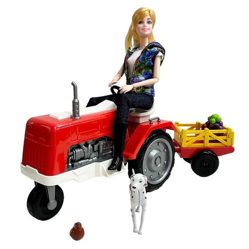 BARBIE FARMER CAR-VS0627 - FARMER & TRACTOR FOR 3+ AGES