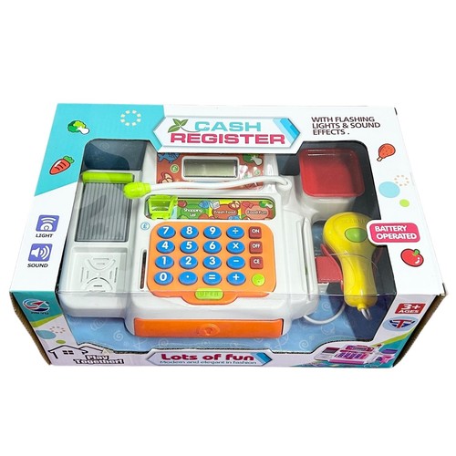 CASH REGISTER-VS1278 - CASH REGISTER
WITH FLASHING LIGHTS AND SOUND EFFECTS
FOR 3+ AGES