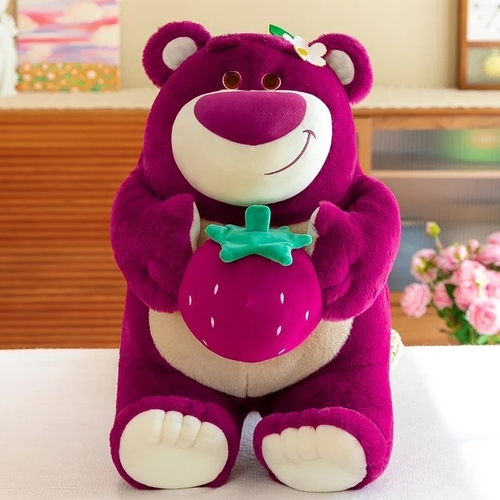 BEAR-VWY338 - PLUSH STRAWBERRY BEAR 90CM