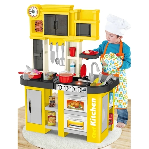 KITCHEN SET-VS1576 - Kitchen
  big play set yellow with light/music/water for 3+ ages