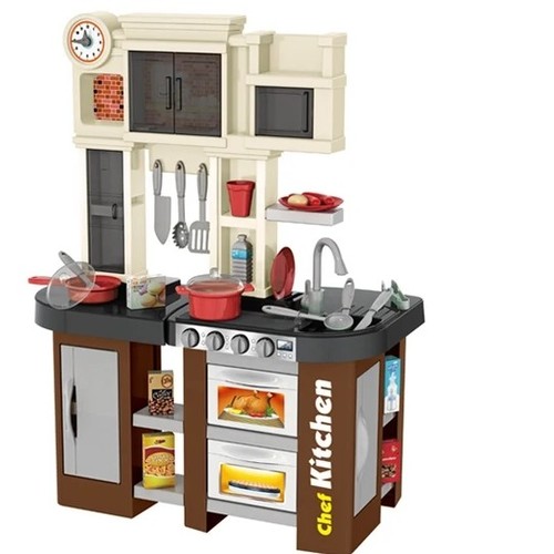 KITCHEN SET-VS1575 - Kitchen
  big play set brown with light/music/water For 3+ ages