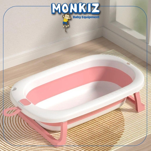 Monkiz - BABY BATHTUB-VS1696 - BABY FOLDING BATH BUCKET FOR 18M+