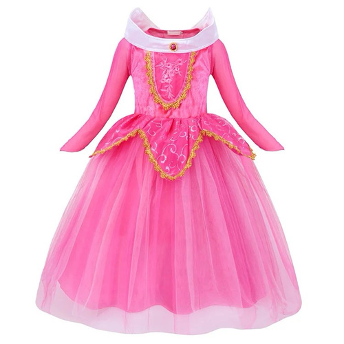 AURORA SLEEPING BEAUTY COSTUME-D3/YW24070 - AURORA SLEEPING BEAUTY COSPLAY 
 XS- 3 YEARS OLD 
 SMALL- 4/5 YERAS 
 MEDIUM -6/7 YEARS OLD 
 LARGE - 7/8 YEARS OLD 
 X-LARGE - 9/10 YEARS OLD