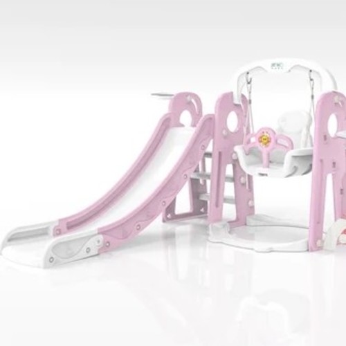 PLASTIC SLIDE + SWING-ZK03102 - PLASTIC SLIDE + SWING SIZE: 175*120*106CM