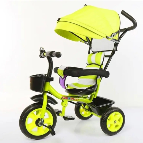 KIDS TRICYCLE/JH-2016M - MULTIFUNCTIONAL KIDS TRICYCLE 
 BEST SELLING FOUR-IN-ONE 
 BACKREST BRACKET,FRONT WHEEL,REAR WHEEL INSTALLATION WITH ONE CLICK!