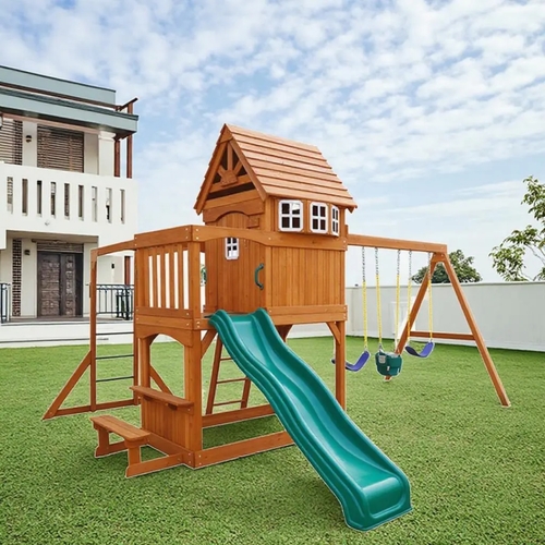 ALPINE ESCAPE PLAYSET-RD02 - KIDS PLAYSET SIZE:491*452*291cm