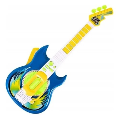 GUITAR/819-30(VA195866) - 2 play mode. 2 rock style demo songs. 8 guitar cord keys. string bar with sound effect jam inconnection microphone sing a song for 3+ ages