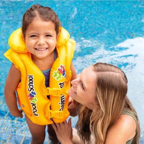 POOL VEST-58660 - DELUXE SWIM VEST SIZE: 50cm x 47cm